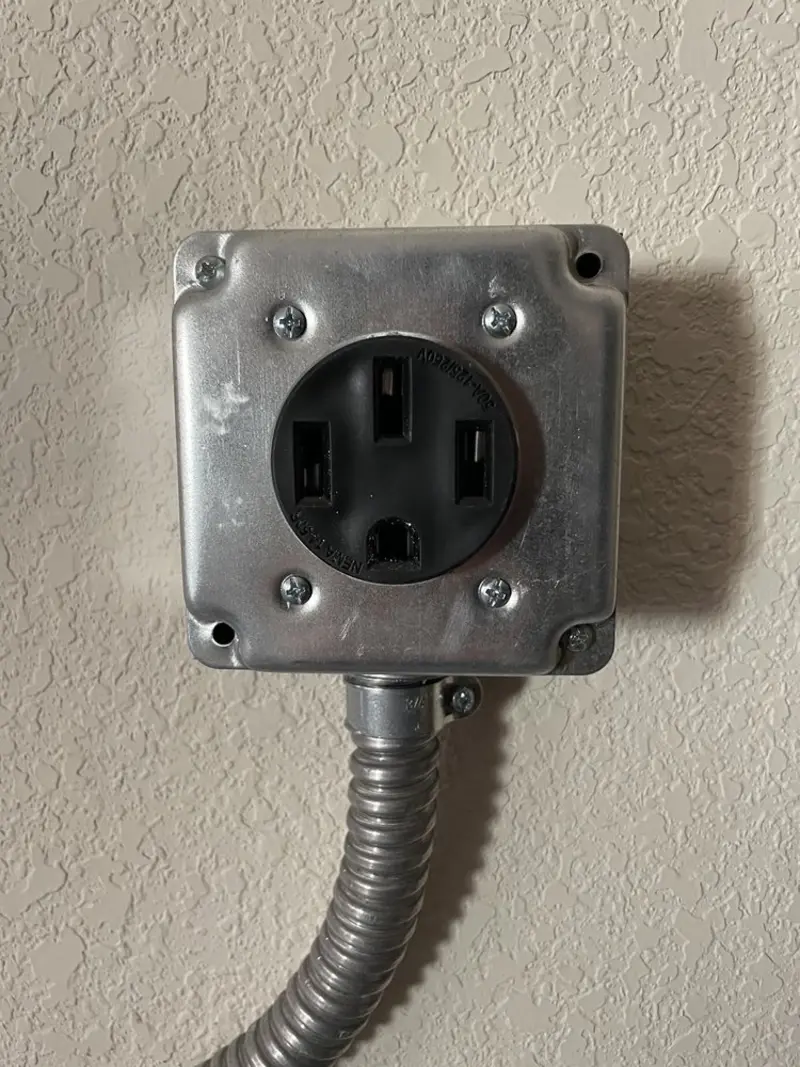 NEMA 14-50 outlet installed for Smart Home Electrical in Groveland